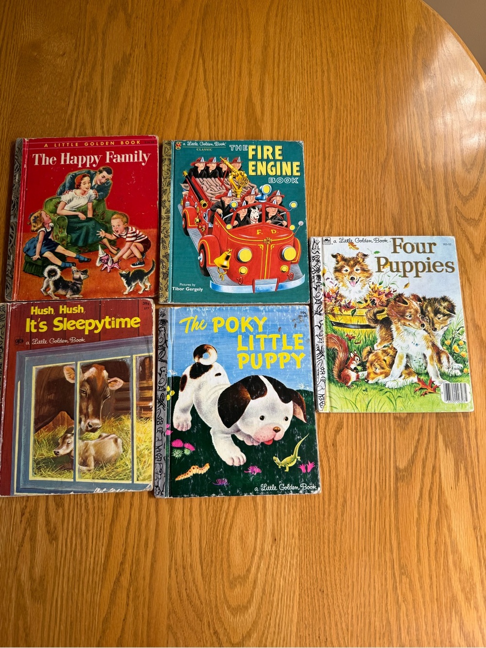 A Little Golden‎ Book Lot of 5 Books Vintage